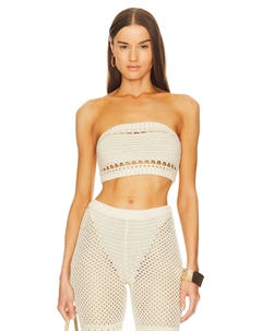 Топ retrofete Luiz Strapless in Ivory And Gold, цвет Ivory & Gold Retrofete