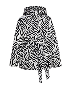 Пуховик Steppjacke Mit Zebra Print, цвет Weiss Zebra Faina