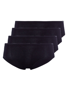 Трусы 4er Pack Panty, черный Skiny