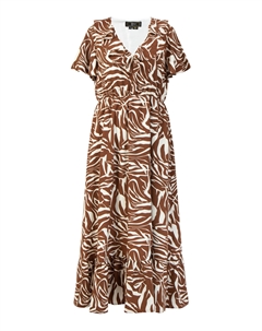 Платье Zebraprint, цвет Braun Weiss Faina