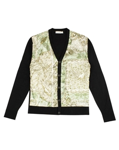 Кардиган Map, цвет Черный/Зеленый Givenchy