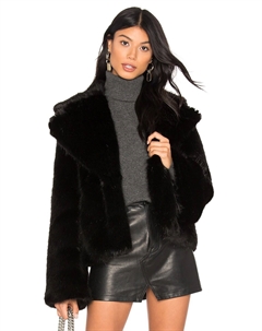 Куртка Madam Butterfly Faux Fur, цвет Jet Black Unreal fur