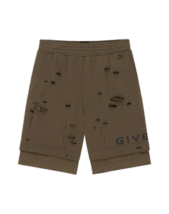 Шорты с дырочками от Board, цвет Хаки Givenchy
