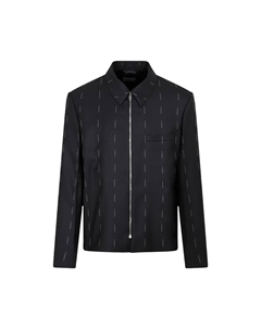 Короткая структурированная куртка на молнии от, цвет Черный Givenchy