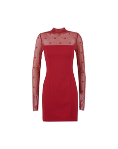 Платье миди Tubino с воротником-стойкой от, Vermillion Givenchy