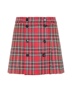 Юбка в клетку Красная Miu miu