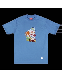 Топ с короткими рукавами и пайетками Clown, Голубой Supreme