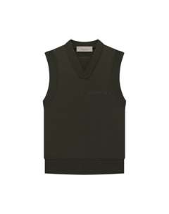 Пуловер с V-образным вырезом, цвет Off Black Fear of god essentials