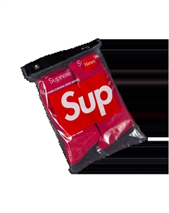 Носки Hanes Crew, красные Supreme