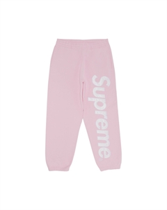 Спортивные штаны из атласа с аппликацией, Светло-розовый Supreme