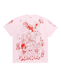 Футболка Downtown, светло-розовая Supreme