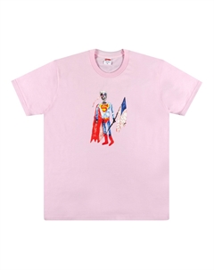 Футболка Skeleton Светло-розовая Supreme