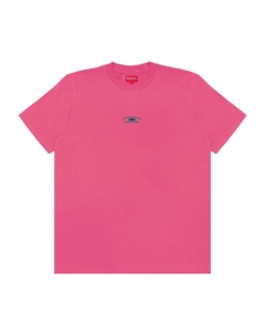 Всемирно известный топ с короткими рукавами Ярко-розовый Supreme