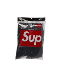 Носки x Hanes Crew (4 шт.), Черные Supreme