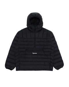 Пуловер с капюшоном и молнией до половины длины, цвет: черный Supreme