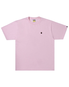 BAPE Однотонная футболка Ape Head, розовая A bathing ape®