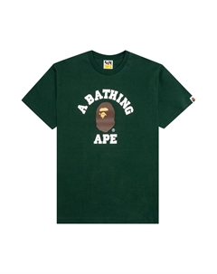 Футболка BAPE College, Зеленая A bathing ape®