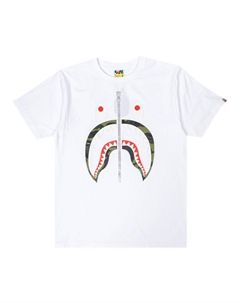 Футболка BAPE 1st Camo Shark Белый/Зеленый A bathing ape®