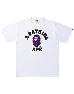 Футболка BAPE Color Camo, Белый/Фиолетовый A bathing ape®