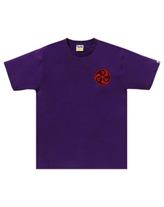 Футболка BAPE Japan Culture Mitsudomoe Фиолетовый A bathing ape®