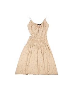 Платье макси из вуали с цветочным дизайном, телесный цвет Amiri