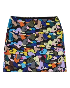 Мини-юбка BAPE Multi Camo, цвет Черный A bathing ape®