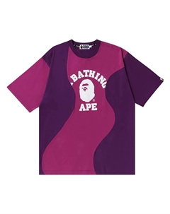 Футболка свободного кроя BAPE Cutting College, фиолетовая A bathing ape®
