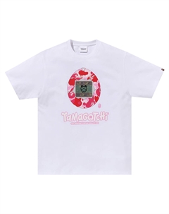 Футболка BAPE x Tamagotchi #2 Белый/Розовый A bathing ape®