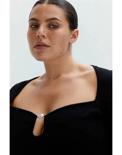 Блузка с бисером, черный H&m