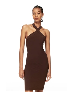 Облегающее платье, коричневый H&m