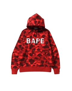 BAPE Color Camo Пуловер Bape с капюшоном, красный A bathing ape®
