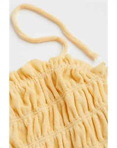Топ из махровой ткани на резинках , желтый H&m