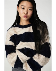 Объемный свитер эластичной вязки , черный H&m