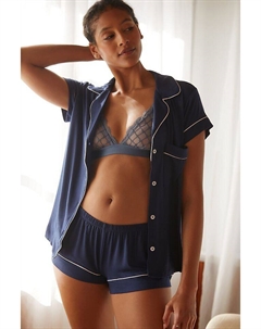 Пижамный комплект Gisele с шортами, темно-синий Eberjey