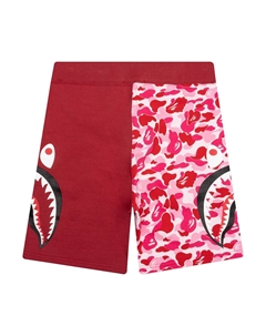 BAPE ABC Камуфляжные спортивные шорты с изображением акулы, розовые A bathing ape®