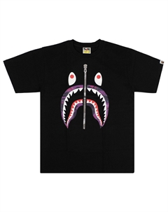Футболка BAPE Color Camo Shark, черный/фиолетовый A bathing ape®