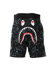 BAPE Спортивные шорты с камуфляжным принтом Акула, черные A bathing ape®