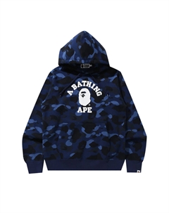 BAPE Online Эксклюзивный камуфляжный пуловер с капюшоном темно-синего цвета A bathing ape®