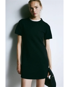 Вязаное мини-платье, черный H&m