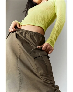 Хлопковая юбка, зеленый H&m