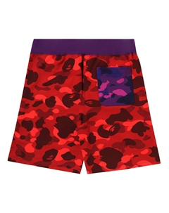 BAPE Спортивные шорты Crazy Camo Shark, темно-синие A bathing ape®