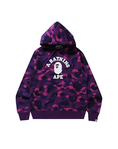 BAPE Online Эксклюзивный камуфляжный пуловер с капюшоном для студентов Фиолетовый A bathing ape®