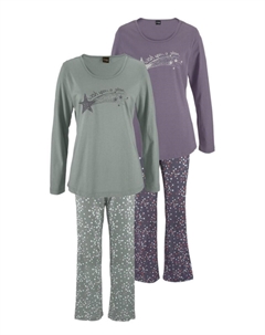 Пижама, изумрудный/светло-фиолетовый Vivance