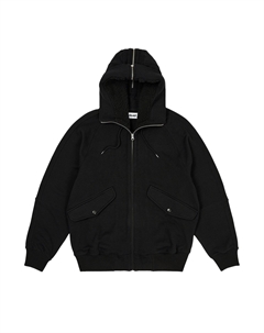 Толстовка-бомбер с разделенным капюшоном, цвет Черный Palace