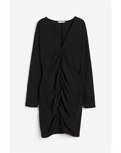 Платье Gathered, черный Gathered Dress, Black H&m