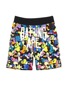 Спортивные шорты с логотипом BAPE Multi Camo NYC, цвет Черный A bathing ape®