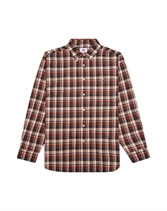 Рубашка свободного кроя в клетку BAPE Mini, красная A bathing ape®