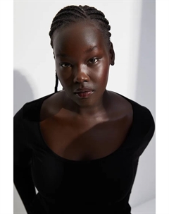 Платье из смесовой вискозы, черный H&m