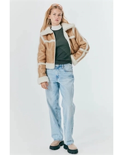 Пуховик, бежевый H&m