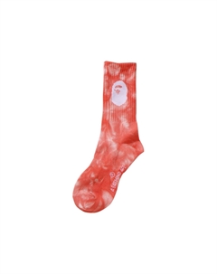 BAPE Носки Ape Head Tie Dye, красные A bathing ape®